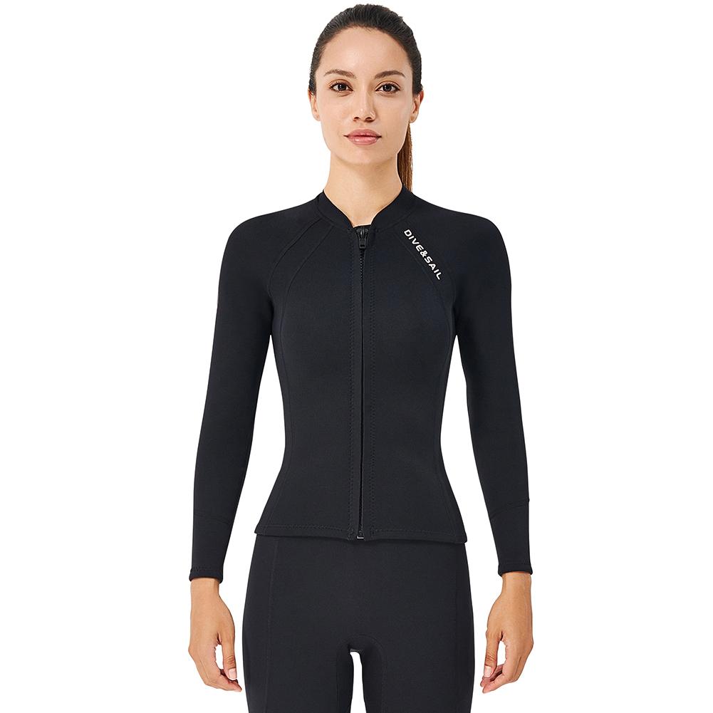 DIVE SAIL 2mm Neoprene Diving Suit for Women Wetsuit Split Body Jacket Pants Long Sleeve Swimsuit Water Sports Diving Clothing