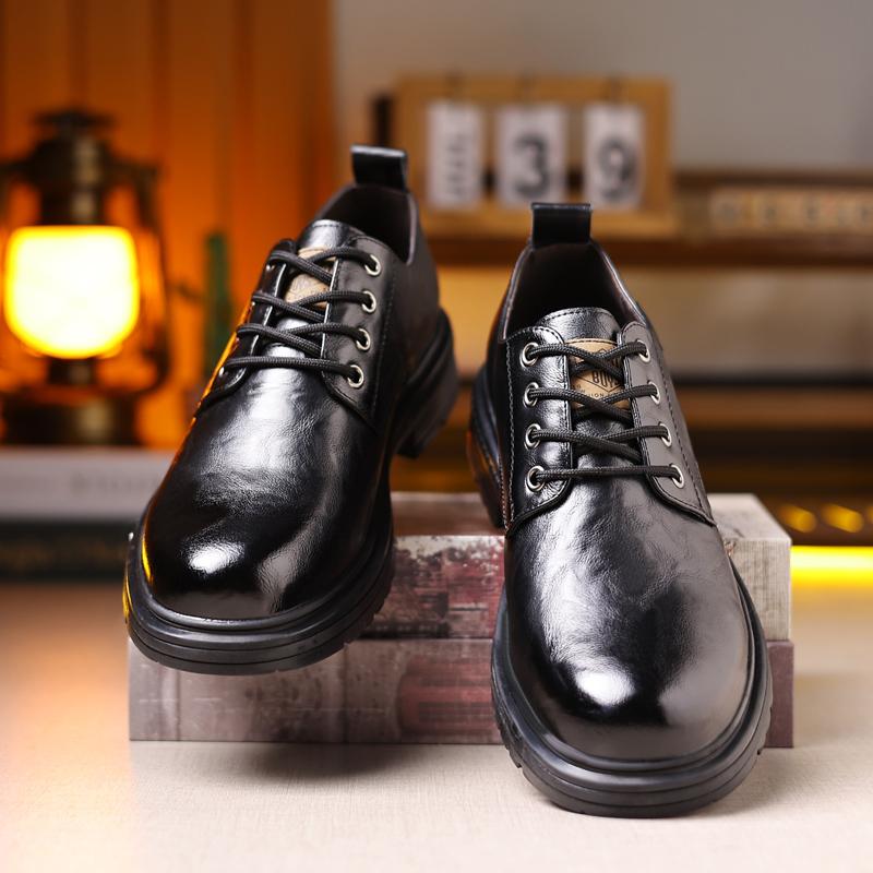 Sneakers Herren Business-Schuhe Retro Männlich Leder Business Männlich Barocke Schuhe Freizeit Outdoor Herren Oxford Schuhwerk