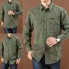 Men Shirt Solid Color Breathable Great Stitching Trendy Colorfast Spring for School