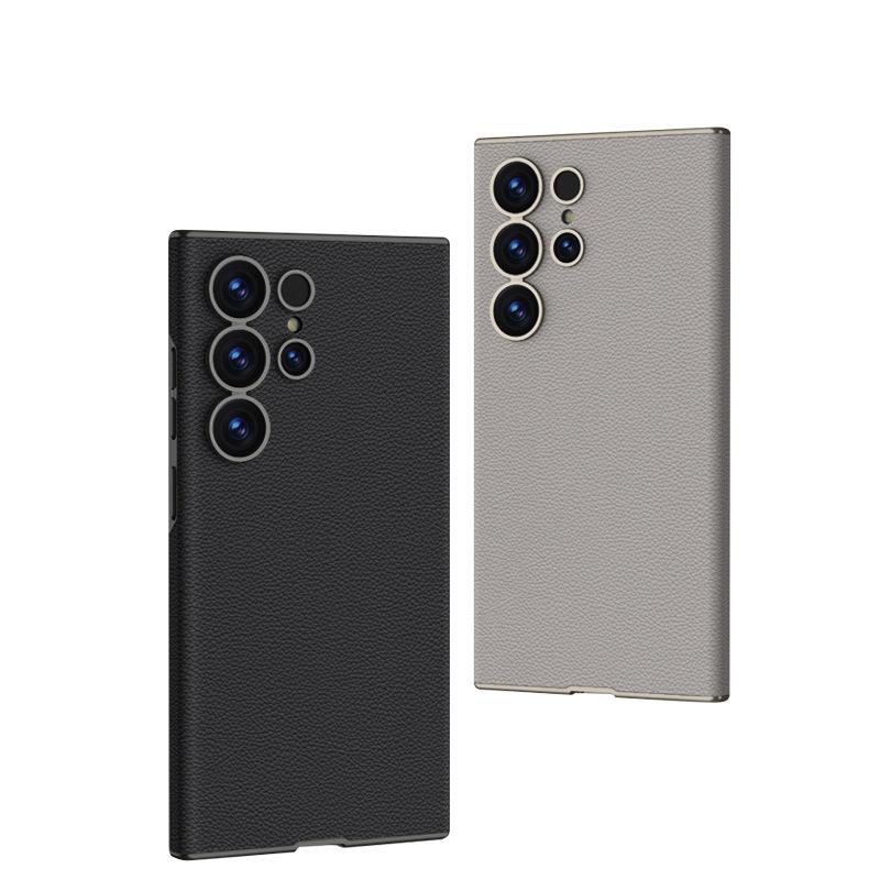 Vhodné pro pouzdro na mobilní telefon Samsung S25U S25u Kůže Senzorická kůže Plný okraj Zakřivený skořepina Proti pádu Tenké