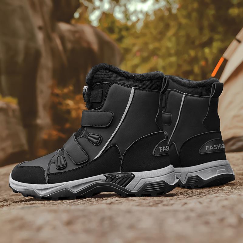 Men’s Winter Snow Boots Women Waterproof Hiking Boots Unisex Durable Outdoor Boots for Couple Plus Size