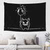 Cutecore Pokemon Halloween Gengar Tapestry Bedroom Decoration Wall Hanging Blanket Tapestry Cool Stuff For Room