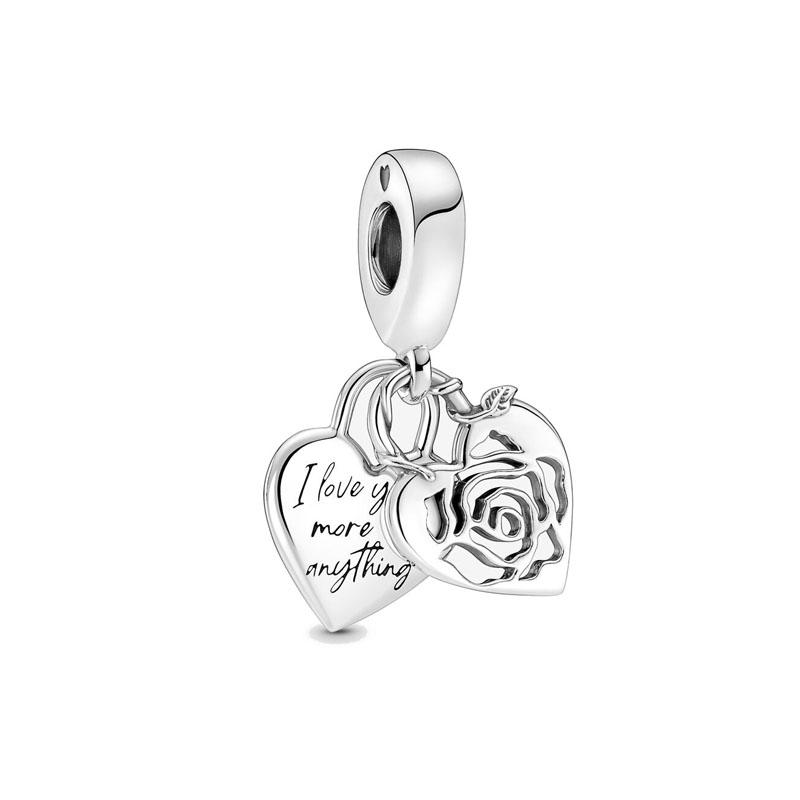 Exquisite925 Silver Flower, Cake Beads Butterfly, Mushroom Exquisite Bracelet Diy Accessories Exquisite Jewelry
