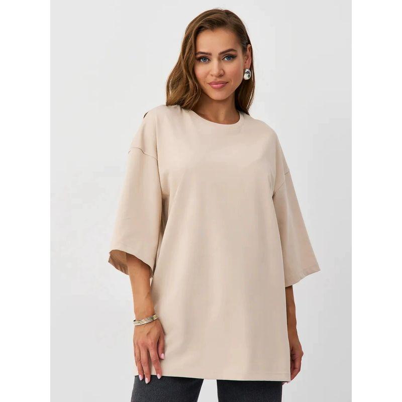 New Fashion T-shirt Fashion New Fashion Casual Loose Round Neck Print Letter Cotton T-shirt Top