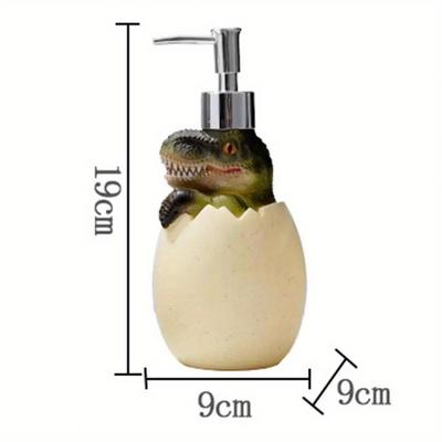 560ml Dávkovač na mléko Velká kapacita Roztomilý dinosaurus Znovu plnitelná prázdná láhev Nádoba na dezinfekci rukou Šampon Koupelnové potřeby