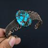 Tibetan Turquoise Bangle, 999 Copper Wire Wrapped Jewelry, Gemstone Bangle, Gift For Her Handmade Dainty Jewelry