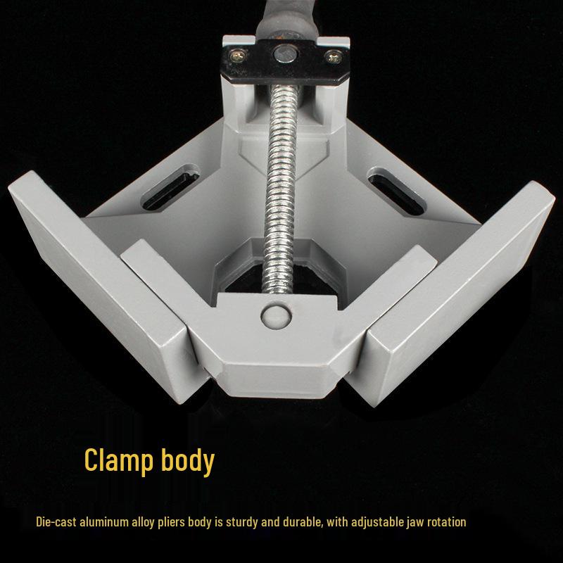 90° Right Angle Clamp: Woodworking, Welding, Lightweight Single Handle Clip for Jigs and Glue.