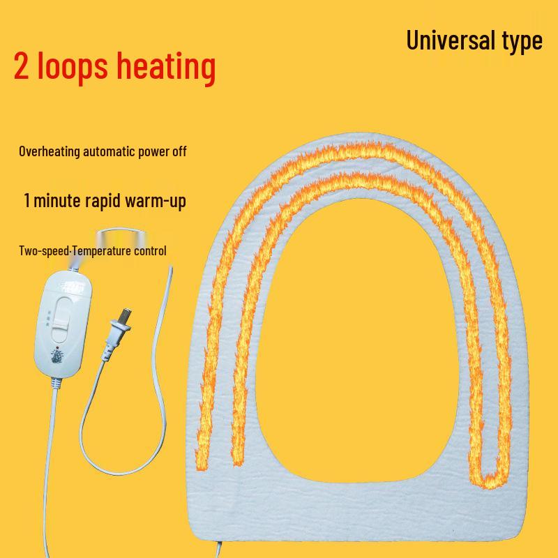 

Нова проста у використанні кришка для сидіння унітазу з підігрівом - Тепла, захищена від холоду подушка з постійним контролем температури