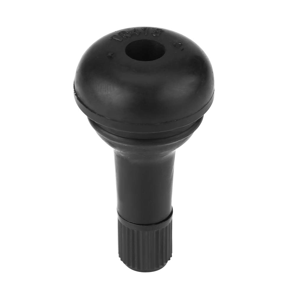 Car Tire Valve Stem Black Metal Rubber 10 Pcs Car Auto Tr415 Wheel Snap-in Tire Valve Stem Short Rubber Valve