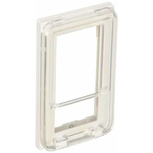 Panasonic Cosmo Series Wide 21 Switch Plate with Protective Cover for 1 Row/Triple Handle Top Cover Square White WT89513W