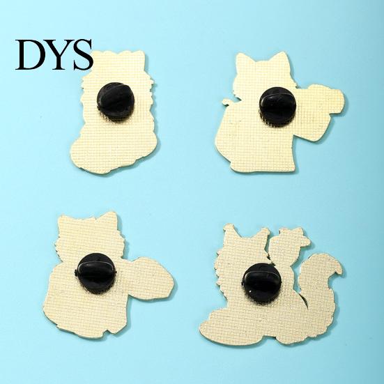Kitten Lapel Pin Cartoon Red Wine Cat Brooch, Enamel Bag Decoration Pin, Jackets Backpacks Clothes Decorative Accessory for Women Men Animal Brooch