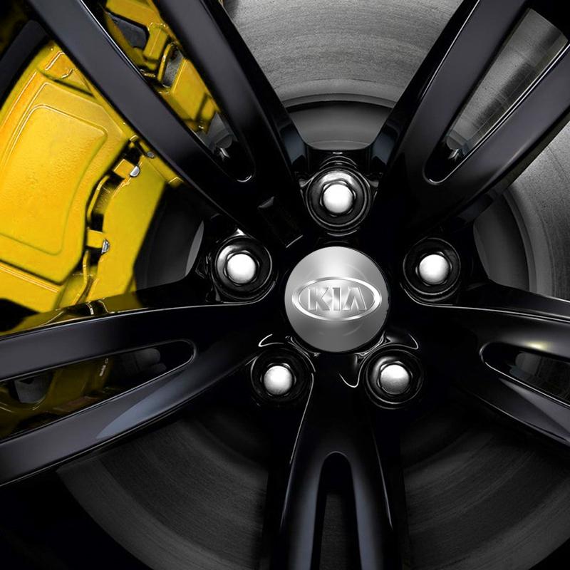 4 STK 56MM Bilhjul Senterklistremerker Kapsel Navdekaler For KIA Ceed Rio Sportage R K2 K3 K4 K5 K6 K7 K8 Soul Opeima Ceed Sorento Cerato