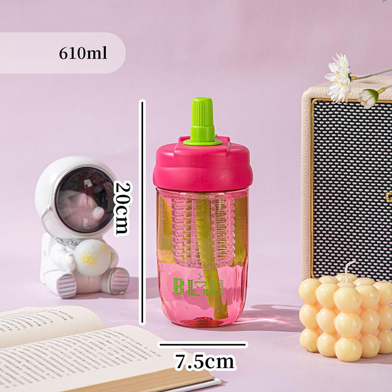 

Пластиковый Портативный Чай с Пузырьками Красивые Чашки Прозрачная Простая Бутылка для Воды Чашка-Соломинка Чашка для Молока Мокко Кофе Напитка