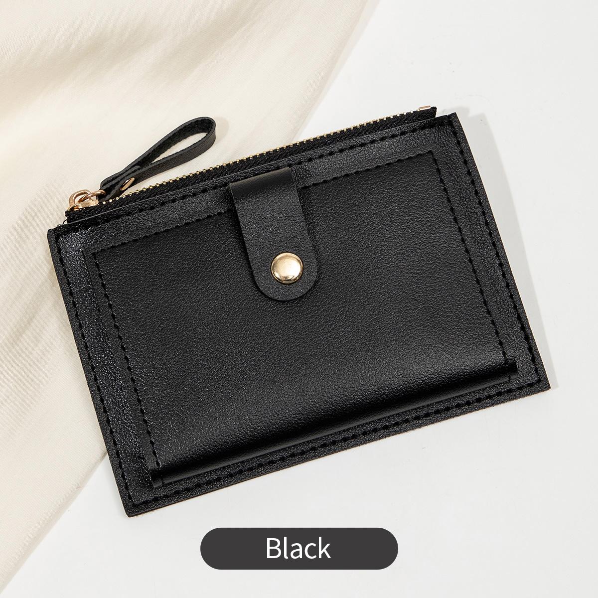 

Women s Short Card Bag Ultra-thin Mini PU Leather Zero Wallet Women s Credit Card Holder Wallet