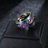 Men's Hip Hop Rotating Chain Titanium Steel Ring Personality Trendy Single Pinky Ring Student Fashion Jewelry