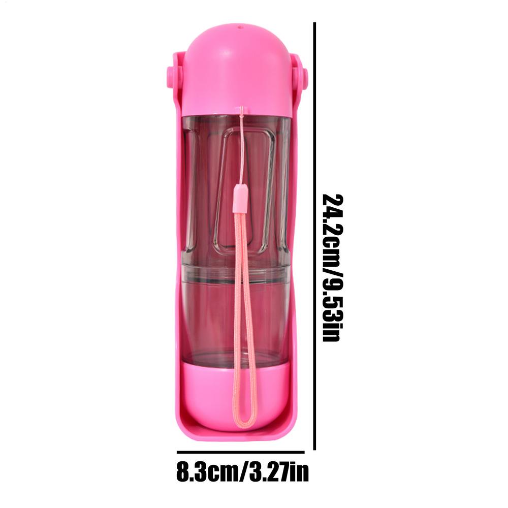 Dog Water Bottle Dog Water Bottles For Walking Foldable Spill Proof Dishes With Food Container For Camping Hiking Beach Road