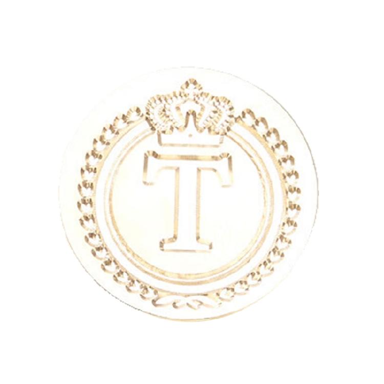 Brass Head Seal Stamp Crown Letters Sealing Wax Stamp for Letter Invitations Decoration English Letters Wax Seal Stamp