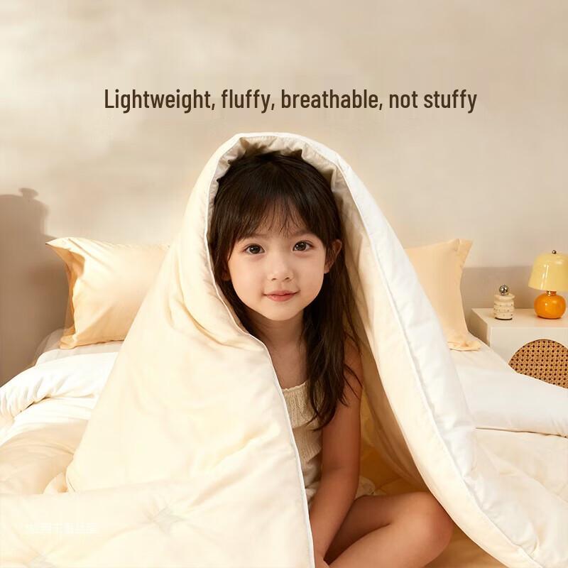 Mercury Home Textiles Dual-Core Convertible Quilt with Australian Wool & Silk