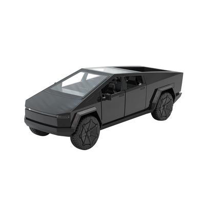1/32 Scale Tesla Pickup Truck Alloy Model Children's Car Toy Pull-Back Sound Light Two-Door Car Die Casting Toy Festival Gift