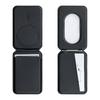 Applicable To Apple iPhone17 Bracket Magnetic Card Bag Pu Shaft MagSafe Card Sleeve Customized Logo