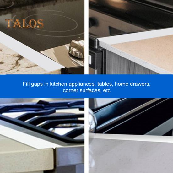 Acoperire pentru contor aragazului Bandă din cauciuc siliconic Covoraș rezistent la căldură Ulei Praf Sigiliu apă Umplutură de bucătărie pentru acasă Restaurant Hotel