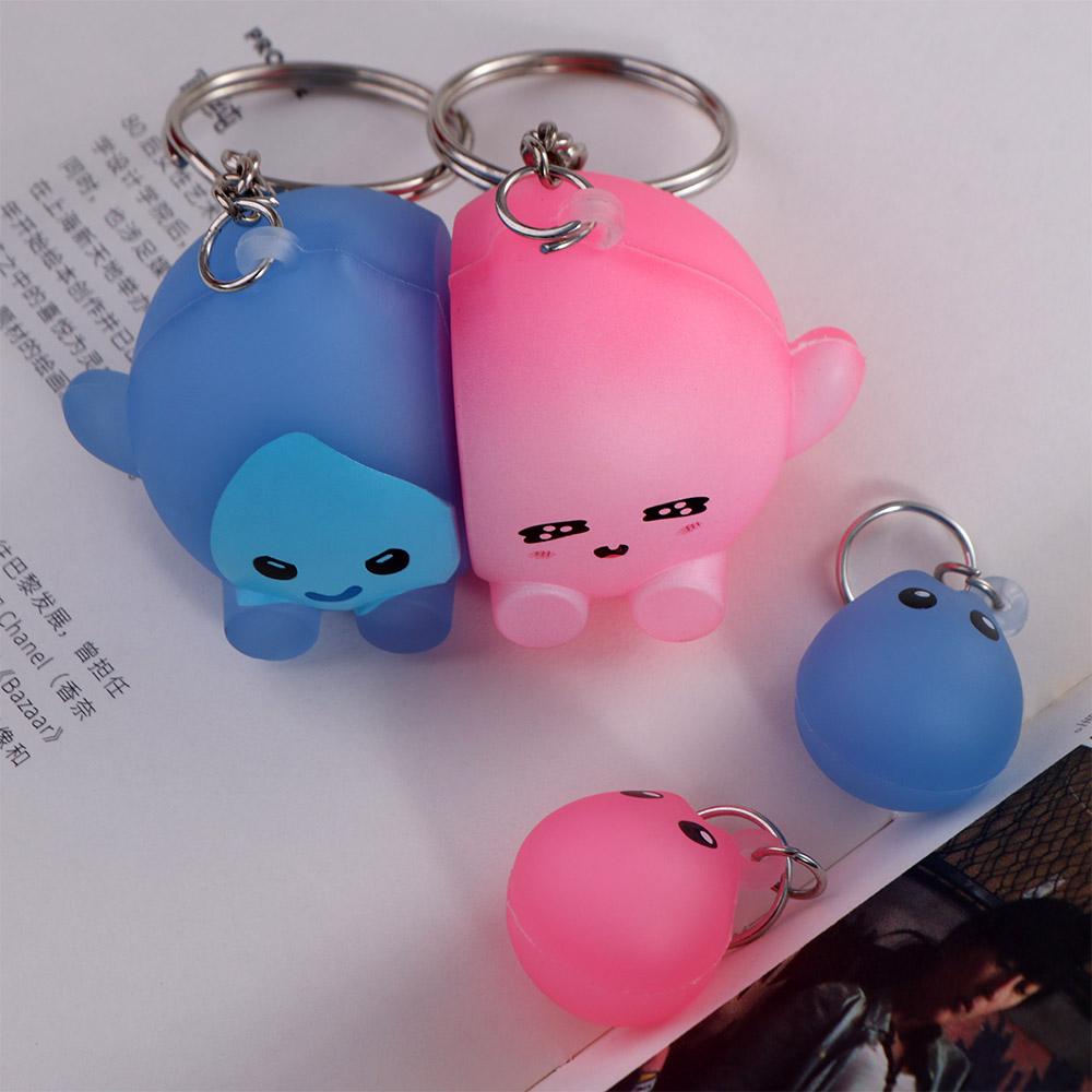 Hanging Accessory Glow-in-the-dark keychain Cute Couple Keyring Magnetic Suction Keychain  Toys