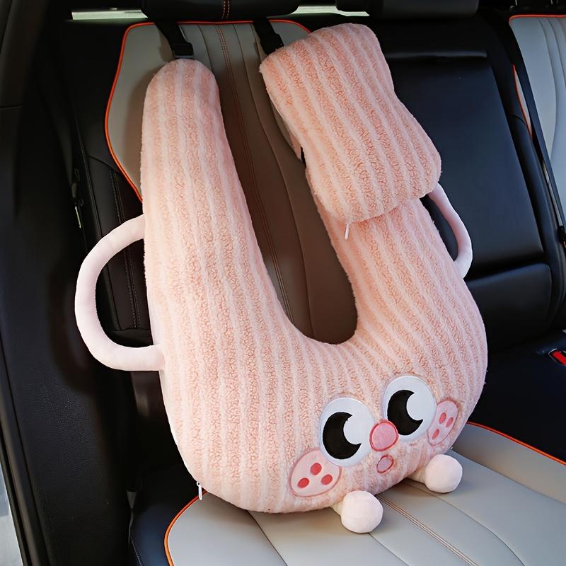 [Comfortable | Car] Comfortable Car Rear Seat Sleeping Pillow | Anti-Pinch,  Travel, Cute Shape, Comfortable Fabric