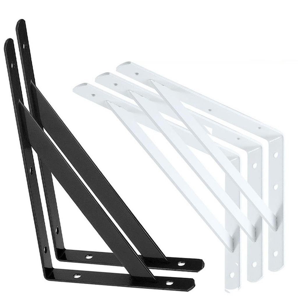 Neues L-förmiges Schweberegal Wandmontage Eckverbinder Regal Schwerlast Eisen Metall Dekoregal Heim Bücherregal