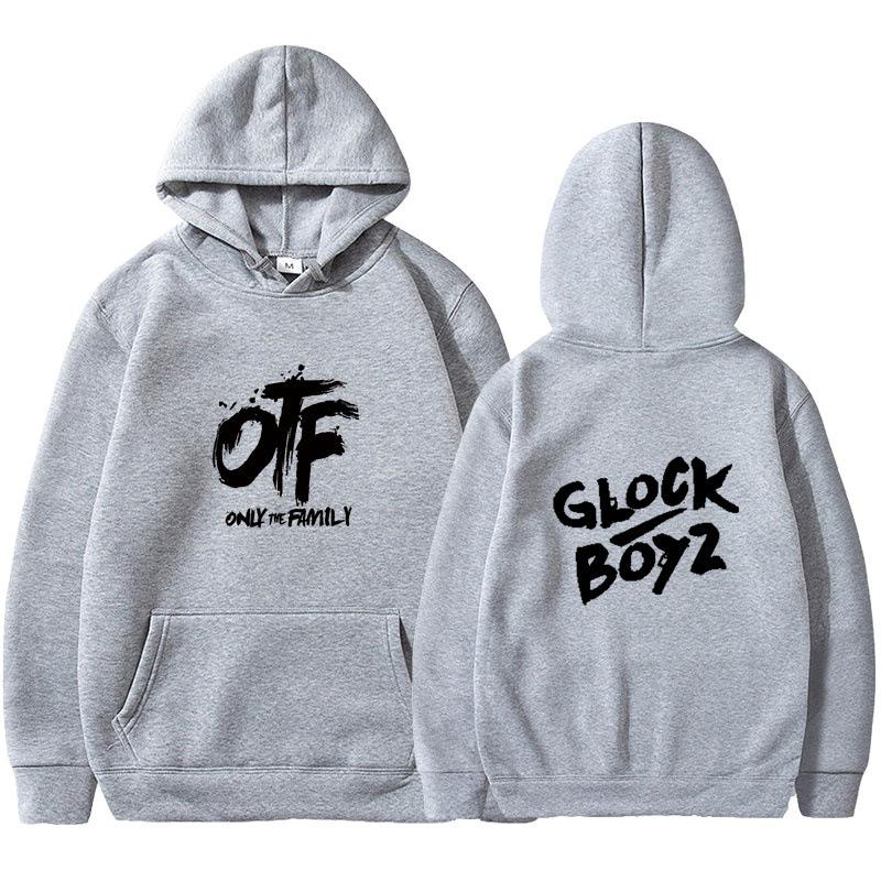 2025 new OTF letter print men's and women's hoodies spring and autumn goth casual comic pattern sweater