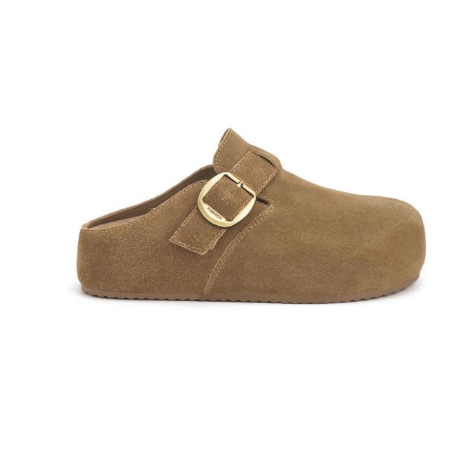 

Обувь, увеличивающая рост, Женская обувь, Полушлепанцы, Для ленивых, На одну ногу, Толстоподошвенные шлепанцы с флисовой обувью 40 янтарь