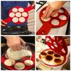 7 Hål Silikonform Pannkakstillverkare Nonstick Äggringstillverkare Kök Bakning Matlagningsform Matlagning