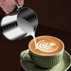 Stainless Steel Milk Frothing Pitcher Drip-free Spout 350ml/600ml for Home DIY Cappuccino Espresso Coffee Drinks
