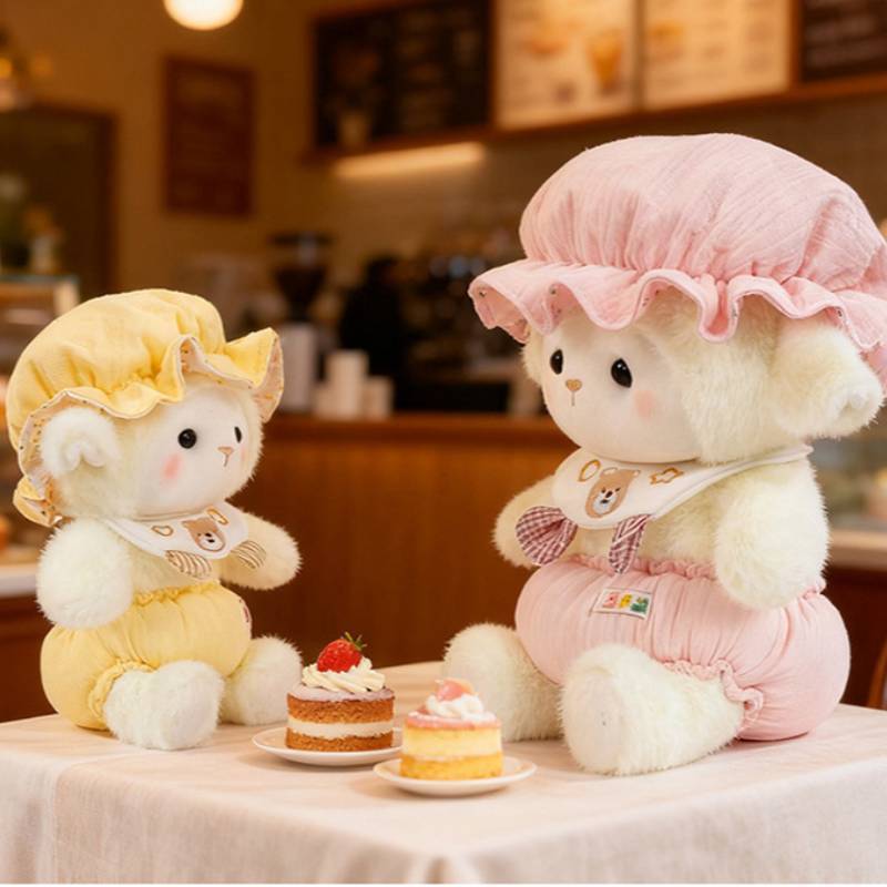 Sleep Hat Baby Sheep Plush Doll With Polyester Fiber For Sleep Aid Kids Nighttime Comfort Gift
