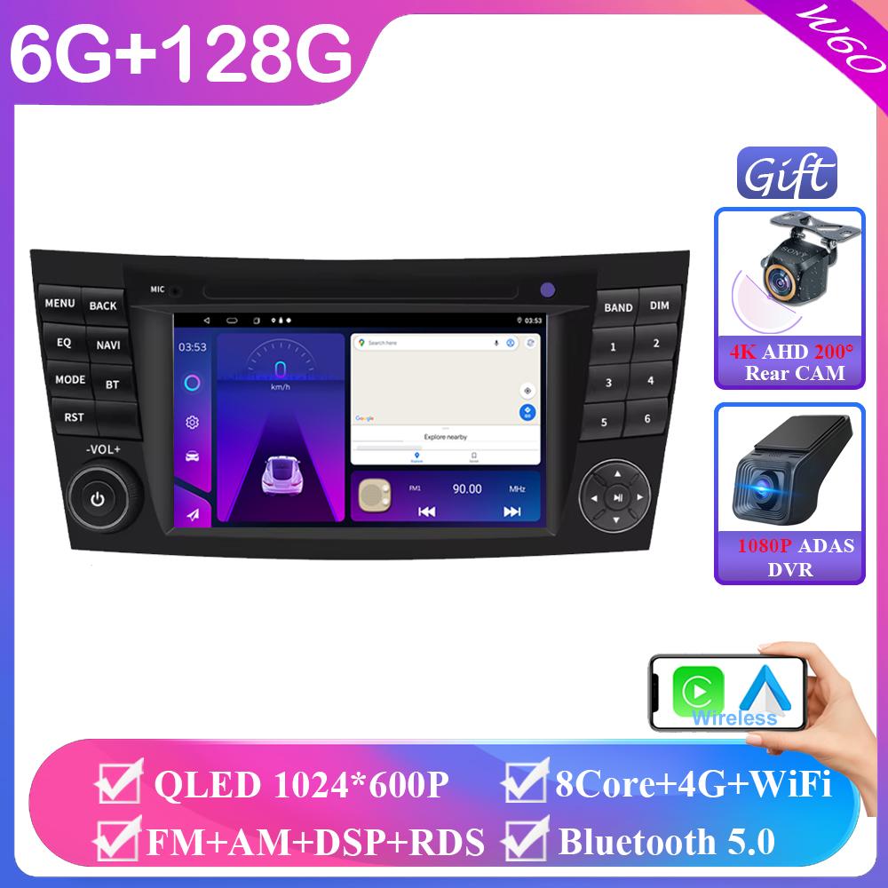 Wireless Carplay Android Auto Car Intelligent Systems 7 Inch for Mercedes W211 Benz W211 Car Radio Multimedia Player Car Stereo