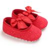 Baby Shoes Spring and Autumn 0-1 Year Old Girl Baby Shoes Princess Series Bowknot Solid Color Toddler Shoes