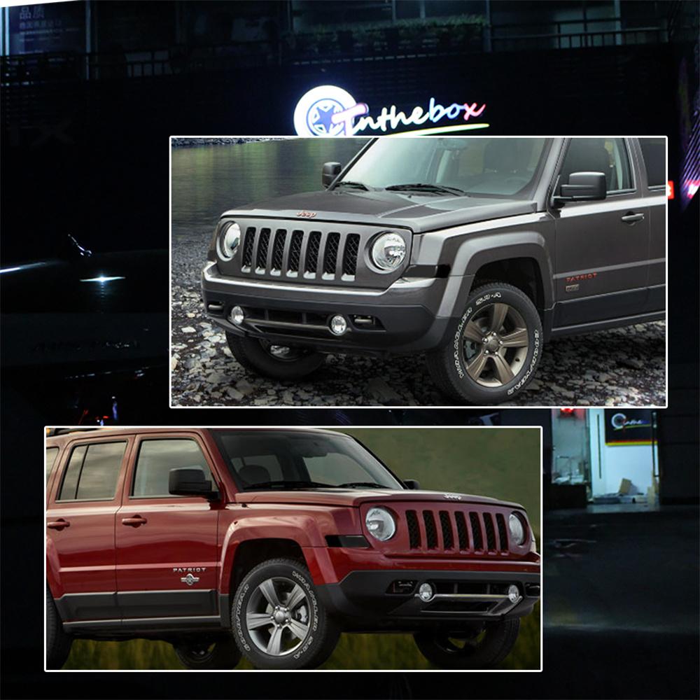 For Jeep Patriot 2007-2017 Smoked / Clear Lens Front Bumper Turn Signal Light Cover Shells No Bulb/Socket 68004180AC 68004181AC