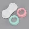 Contact Lens Case Professional Simple Portable Cosmetic Contact Lenses Box Holder with Nursing Liquid Bottle