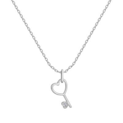 [Handmade/Heart/Key/92.5 Silver] The Key To Your Heart That Opens Love: A 92.5 Silver Necklace