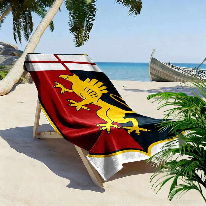 Genoa C.F.C Strandtuch, Großes Weiches Schnelltrocknendes Handtuch für Strand Camping Schwimmen