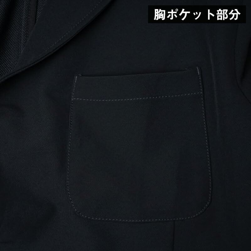 Tailored Jacket Large Size 5L 4L 3L 2L Casual Suit Specialty Comfortable Iwasho 3L Black [Samdiff] Men's [Stretch Material] (01)