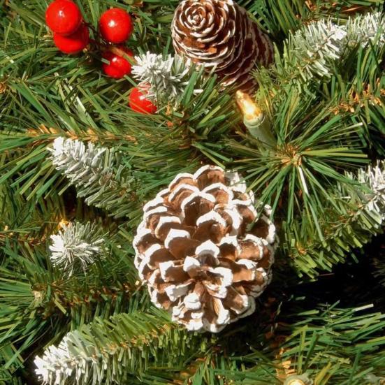 Yousheng Christmas Hanging Baskets Pre-Lit Artificial Basket with LED Lights Pine Cones Berries Winter Outdoor Planter for Outside Porch Front Door