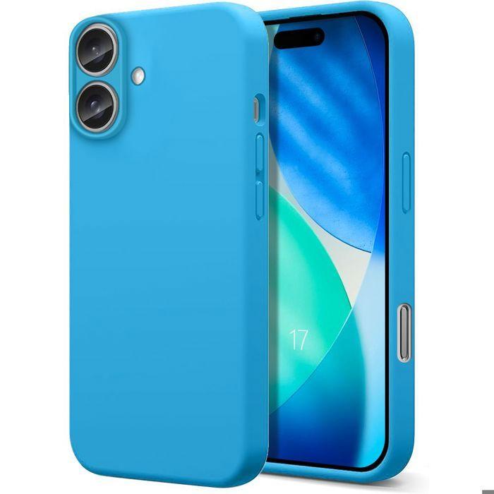 Ochranný kryt - BOOLING - iPhone 17 - Silikonový Tenký Lehký Odolný proti poškrábání Protiskluzový Modrý