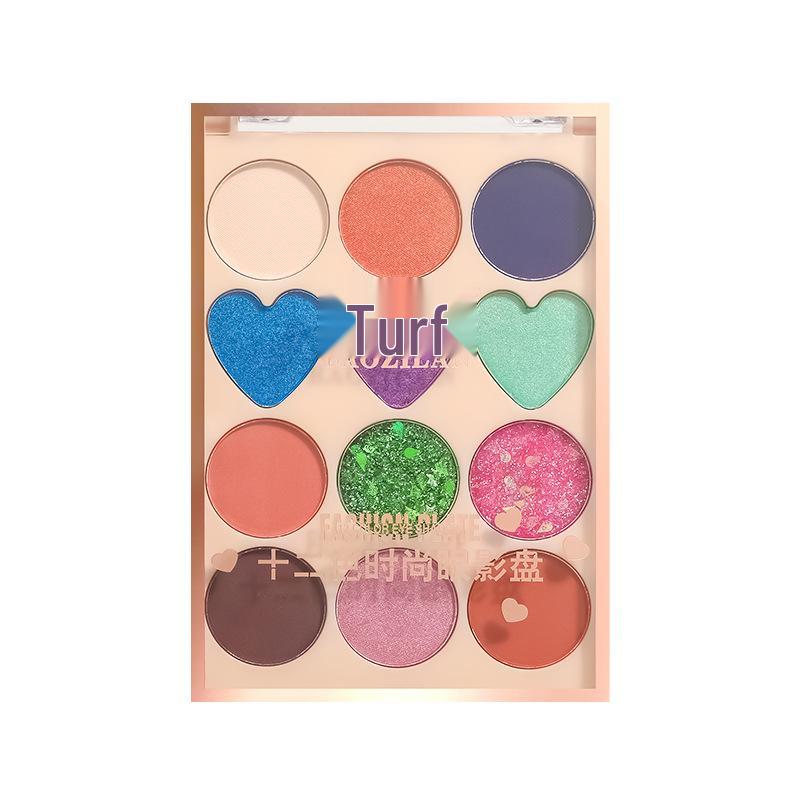 BZL 12-Color Glitter Eyeshadow - Party Stage Makeup for Beginners