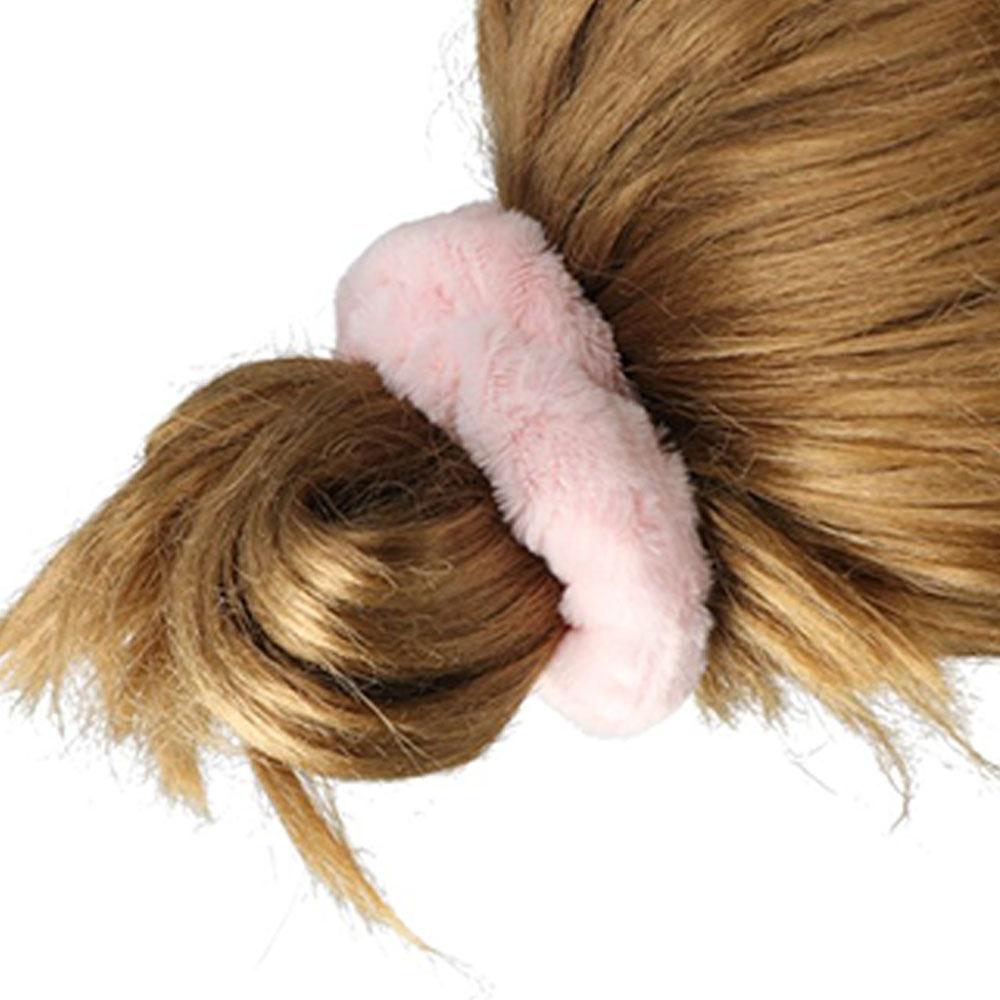 Headwear Hair Ring Faux Rabbit Fur Hair Tie Hair Rope Plush Scrunchie Rubber Band Ponytail Holder