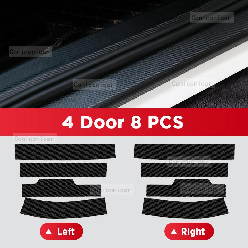 Auto Kohlefaser Türschweller Aufkleber Für GEELY New Preface GL GF 2025 Einstiegsleiste Pedal Kratzschutz Innendekor Zubehör