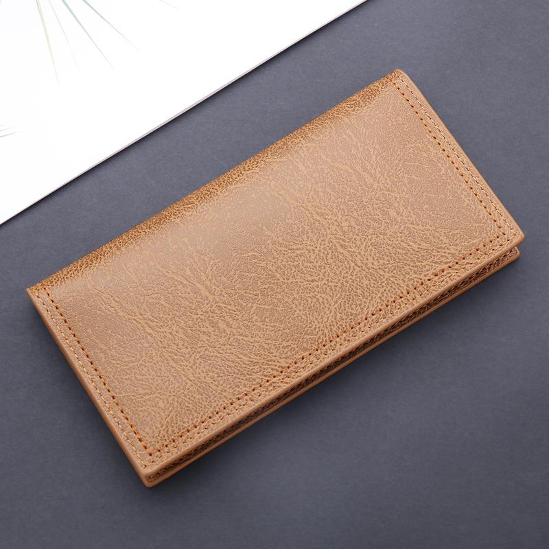 Retro Oil Wax Leather Long Men's Wallet – Stylish Gift