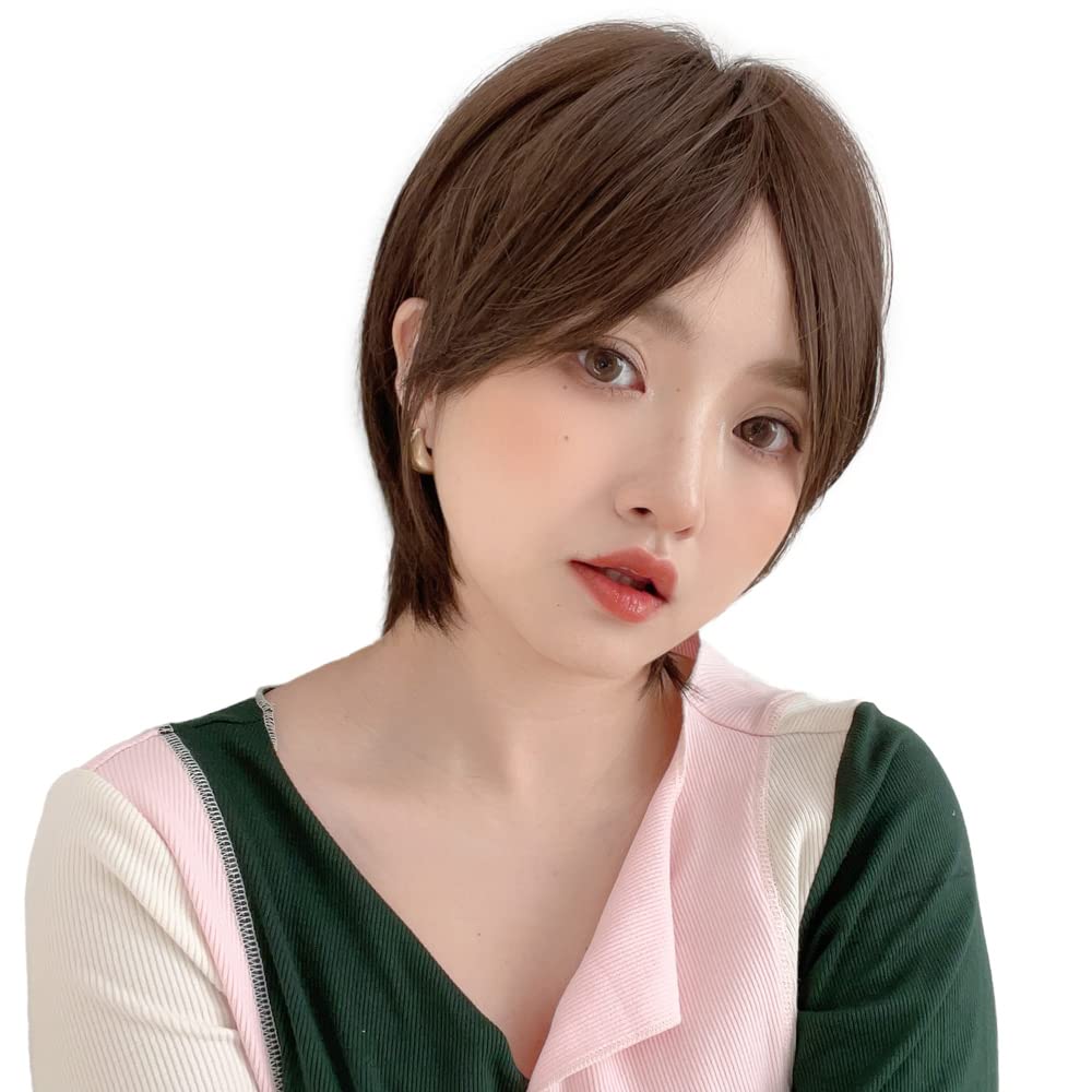 

Крутой короткий парик Atre Full [Brightlara], Короткий, Парик, Боб, Парик, Мужской, Женский, hf1516-TMB