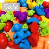 Counting Dinosaur Color Matching Game Plastic Educational Color Sorting Bowl Toy  Kids Preschool