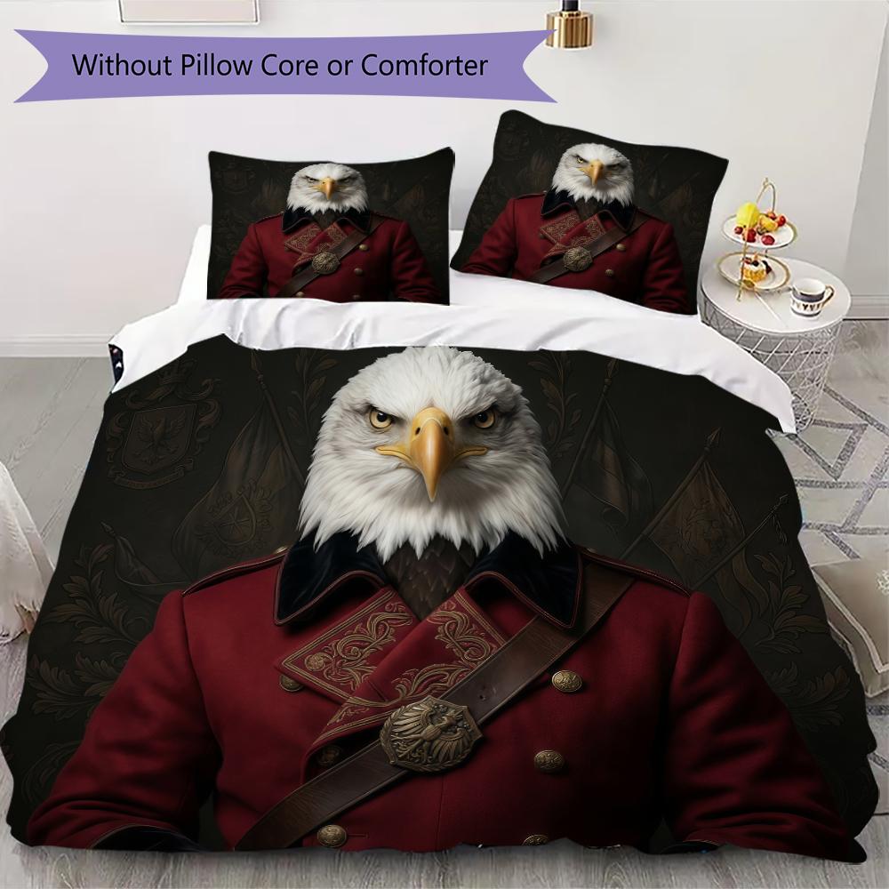 Collage Watercolor Owl Pattern Bedding Uilt Set Uilt Cover Pillowcase Home Decoration Birthday Gift (1 * Duvet Cover + 2 * Pillowcase Without Core)