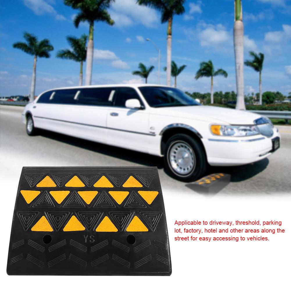 2 stücke Heavy Duty Gummi Bordstein Rampen Auffahrt Schwelle Rampe für Auto Fahrzeug Motorrad Rollstuhl